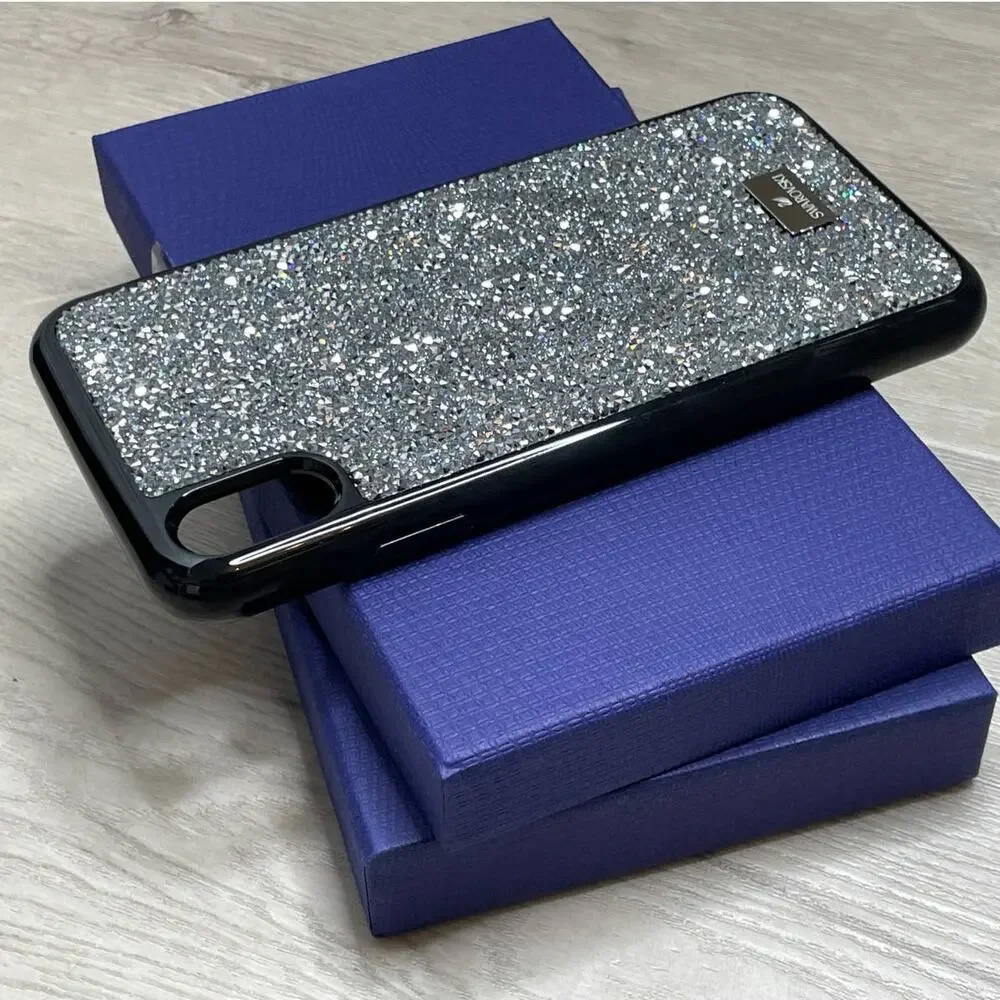 swarovski Glam Rock iPhone XS Max smartphone case Gray